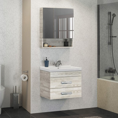 Зеркало-шкаф белое 60x80см Comforty 00004138878CF