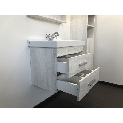 Тумба с раковиной подвесная белая 60см Comforty 00004138879CF