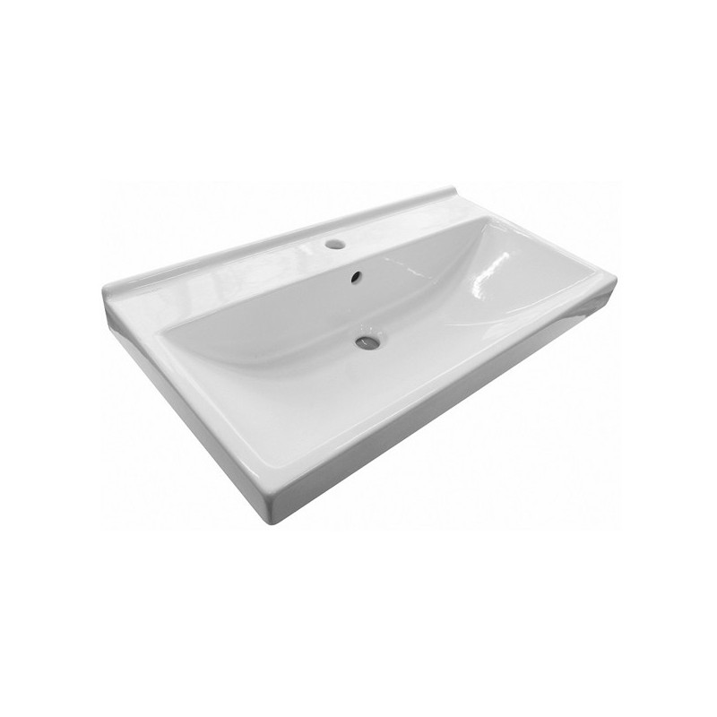 Тумба с раковиной подвесная бетон светлый 80см Comforty 00-00000836CF