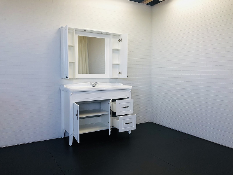 Зеркало-шкаф белый 120x86см Comforty 00004142365CF