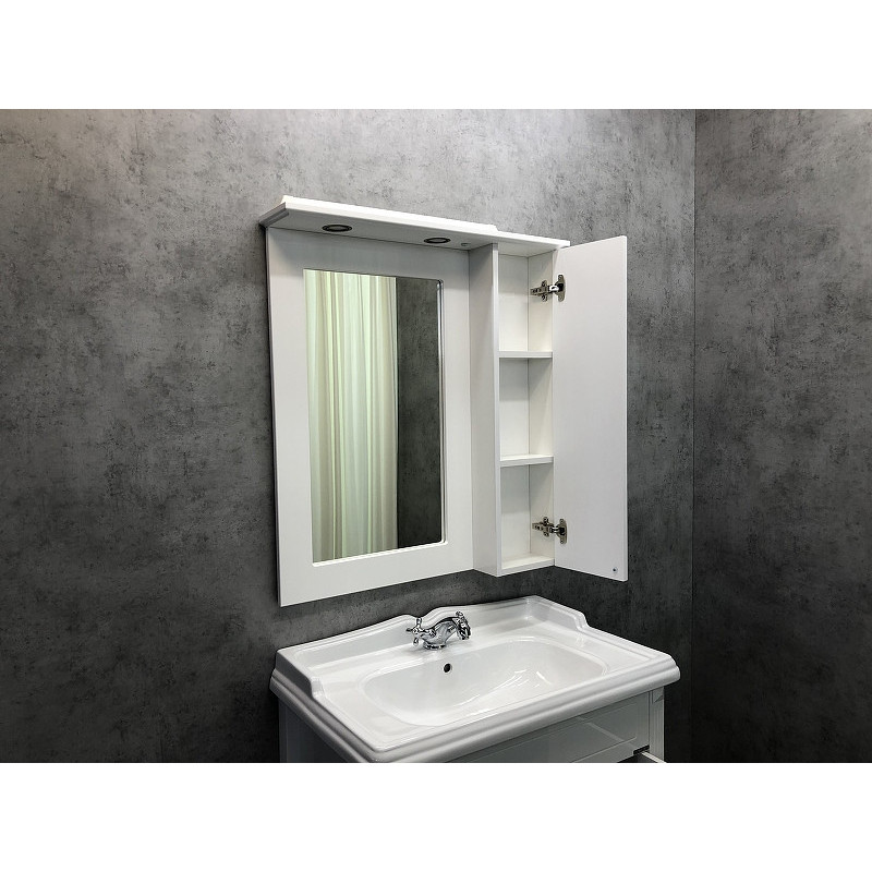 Зеркало-шкаф белый 79x86см Comforty 00004139246CF