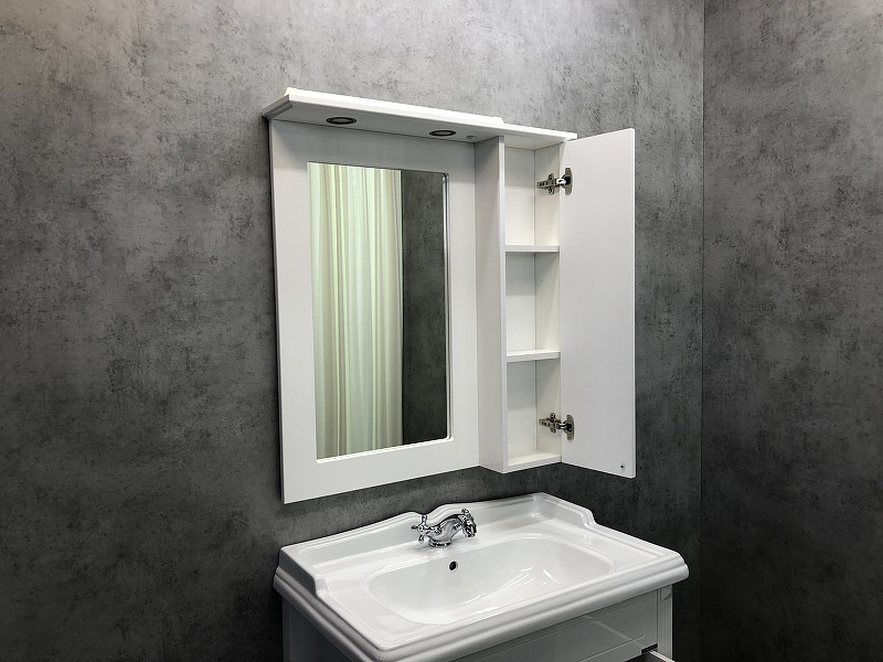 Зеркало-шкаф белый 79x86см Comforty 00004139246CF