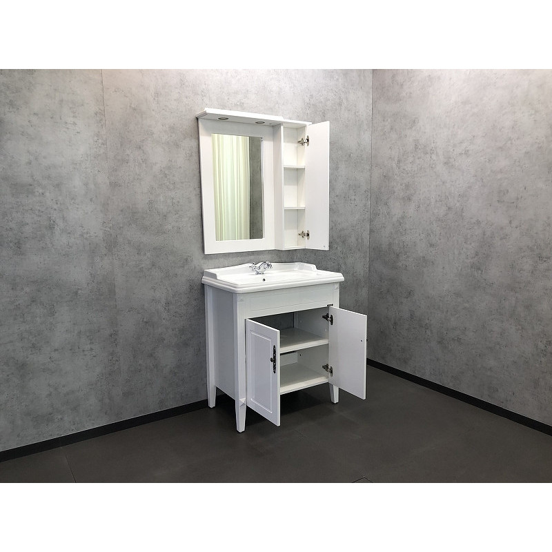 Зеркало-шкаф белый 79x86см Comforty 00004139246CF