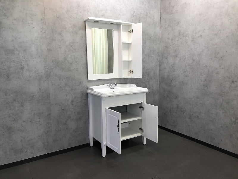 Зеркало-шкаф белый 79x86см Comforty 00004139246CF