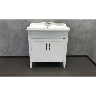 Тумба с раковиной напольная белая 80см Comforty 00004139245CF
