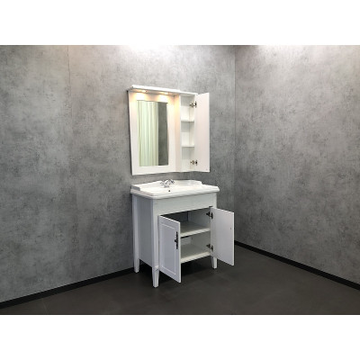 Тумба с раковиной напольная белая 80см Comforty 00004139245CF