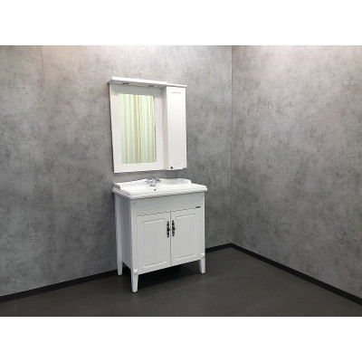 Тумба с раковиной напольная белая 80см Comforty 00004139245CF