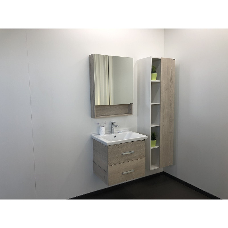 Тумба с раковиной подвесная дуб дымчатый 60см Comforty 00004143490CF