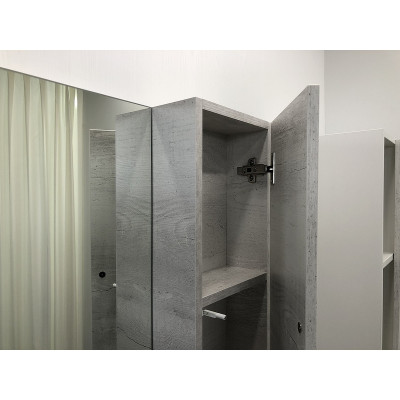 Зеркало-шкаф дуб белый 75x80см Comforty 00004144199CF