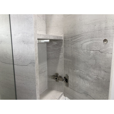 Зеркало-шкаф дуб белый 75x80см Comforty 00004144199CF