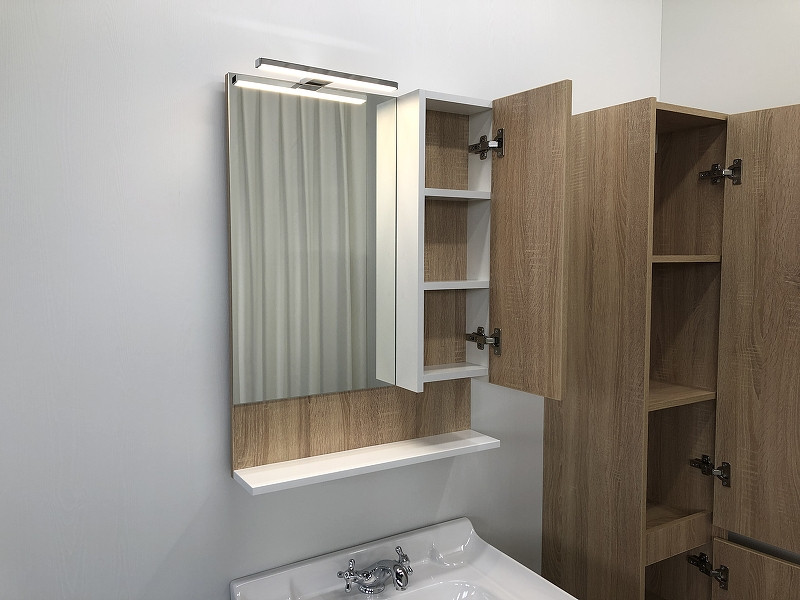 Зеркало-шкаф дуб сонома 60x80см Comforty 00004142211CF
