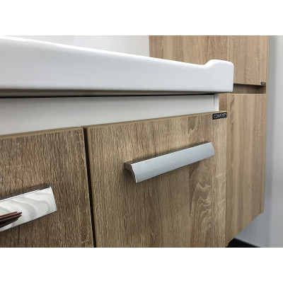 Тумба с раковиной подвесная дуб сонома 60см Comforty 00004142213CF