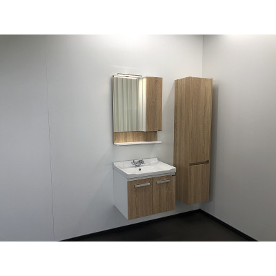 Тумба с раковиной подвесная дуб сонома 60см Comforty 00004142213CF