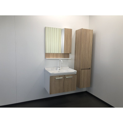 Тумба с раковиной подвесная дуб сонома 70см Comforty 00004142215CF