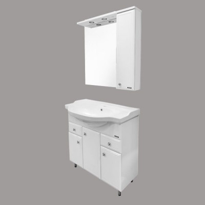 Зеркало-шкаф белый 100x80см Comforty 00003132226CF