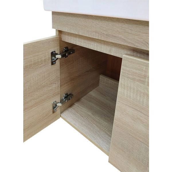 Тумба с раковиной подвесная дуб сонома 60см Comforty 00004142217CF