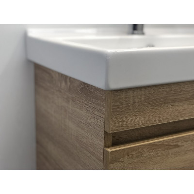Тумба с раковиной подвесная дуб сонома 60см Comforty 00004142217CF