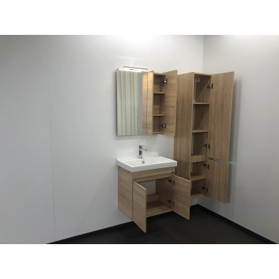 Тумба с раковиной подвесная дуб сонома 60см Comforty 00004142217CF
