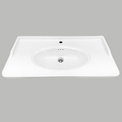 Тумба с раковиной подвесная белая 80см Comforty 00004151060CF