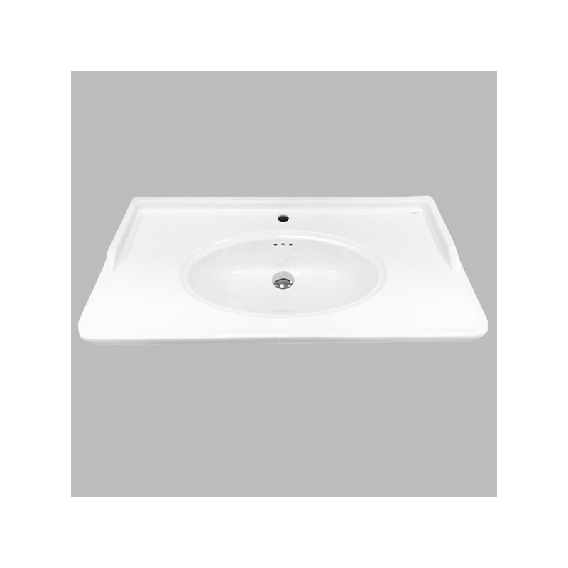 Тумба с раковиной подвесная белая 80см Comforty 00004151060CF
