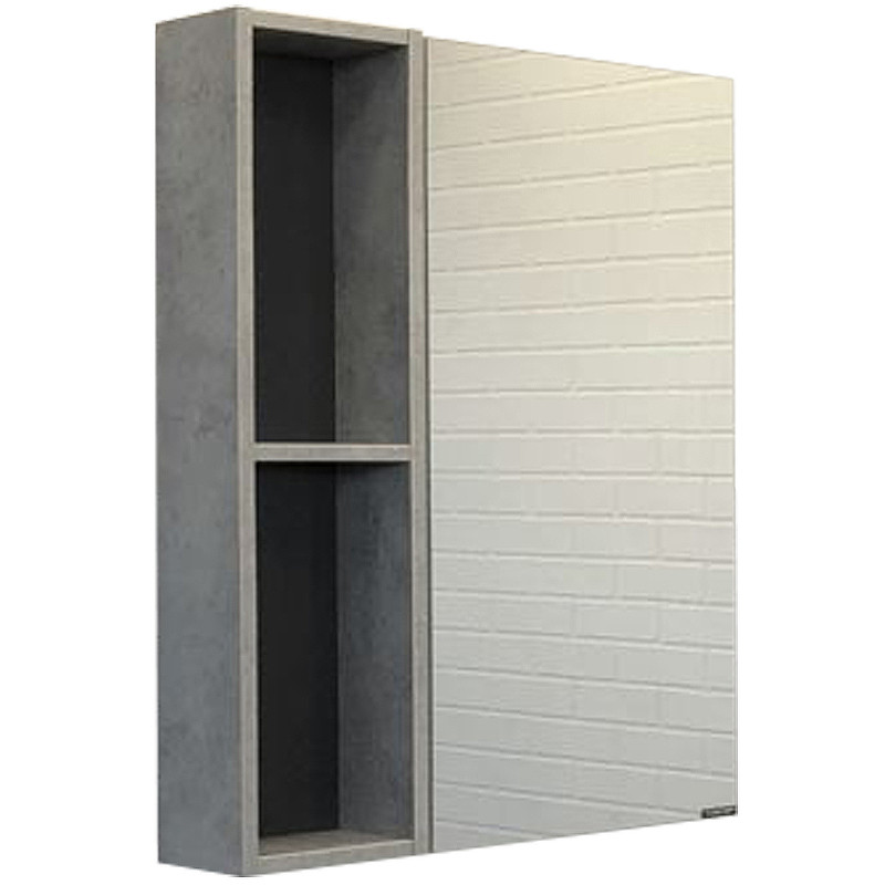 Зеркало-шкаф бетон светлый 60x80см Comforty 00-00004331CF