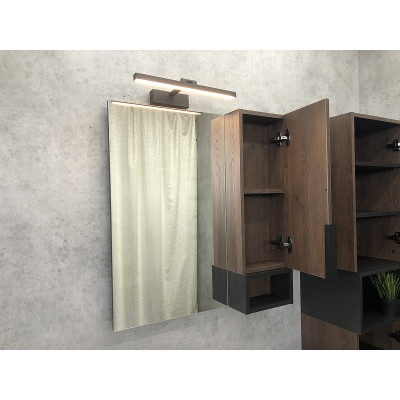 Зеркало-шкаф дуб темный 75x80см Comforty 00004151044CF