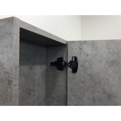 Зеркало-шкаф бетон светлый 90x80см Comforty 00-00006504CF