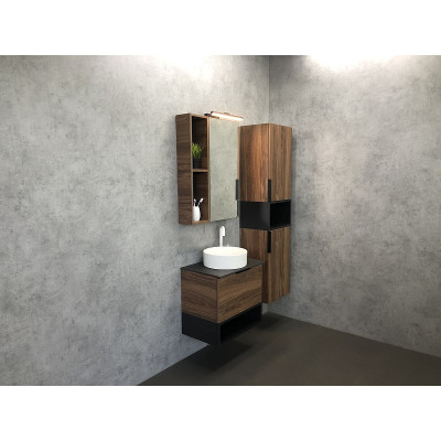 Зеркало-шкаф дуб темный 60x80см Comforty 00004151036CF