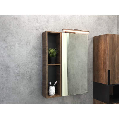 Зеркало-шкаф дуб темный 60x80см Comforty 00004151036CF