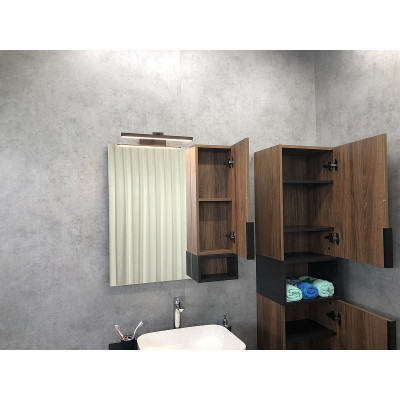Зеркало-шкаф дуб темный 75x80см Comforty 00004151037CF