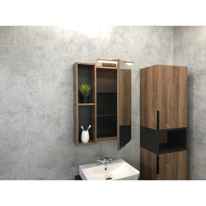 Шкаф-пенал подвесной дуб темный 40см Comforty 00004151544CF