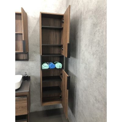 Шкаф-пенал подвесной дуб темный 40см Comforty 00004151544CF