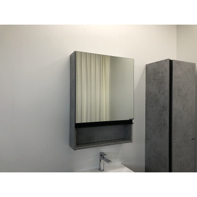 Зеркало-шкаф бетон светлый 58x80см Comforty 00-00002043CF