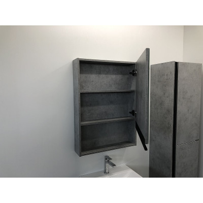Зеркало-шкаф бетон светлый 58x80см Comforty 00-00002043CF