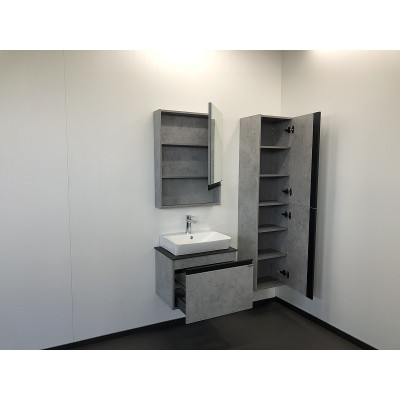 Зеркало-шкаф бетон светлый 58x80см Comforty 00-00002043CF