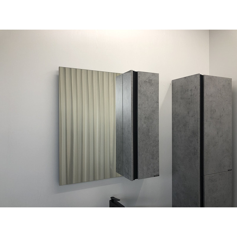 Зеркало-шкаф бетон светлый 75x80см Comforty 00004149063CF