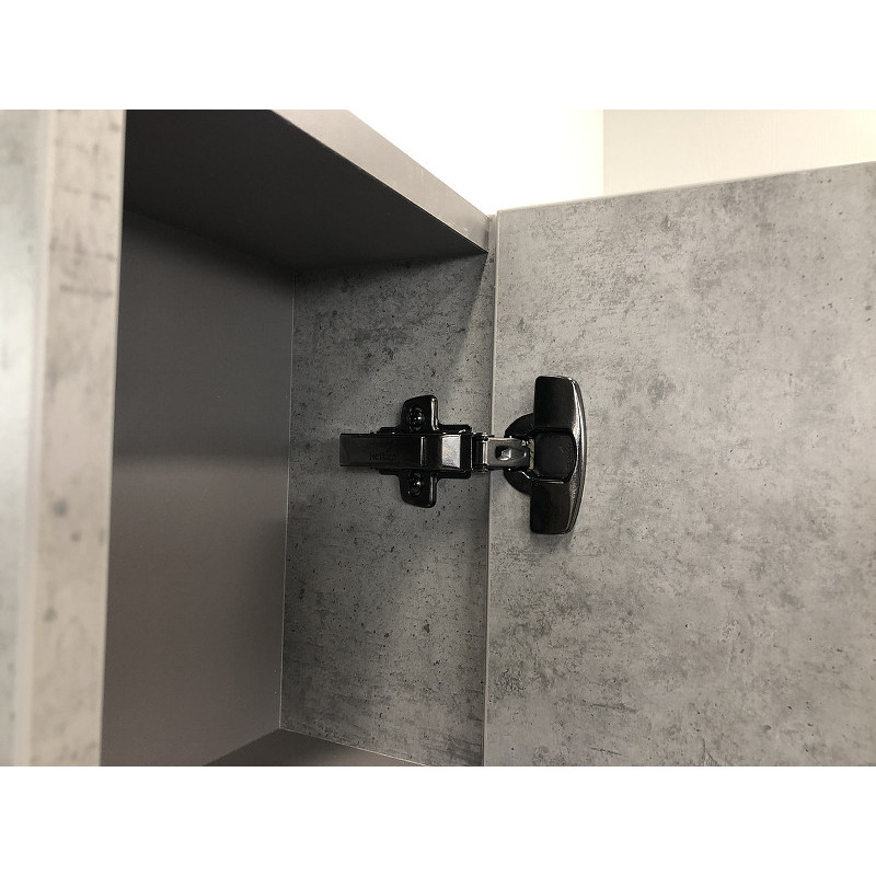 Зеркало-шкаф бетон светлый 75x80см Comforty 00004149063CF