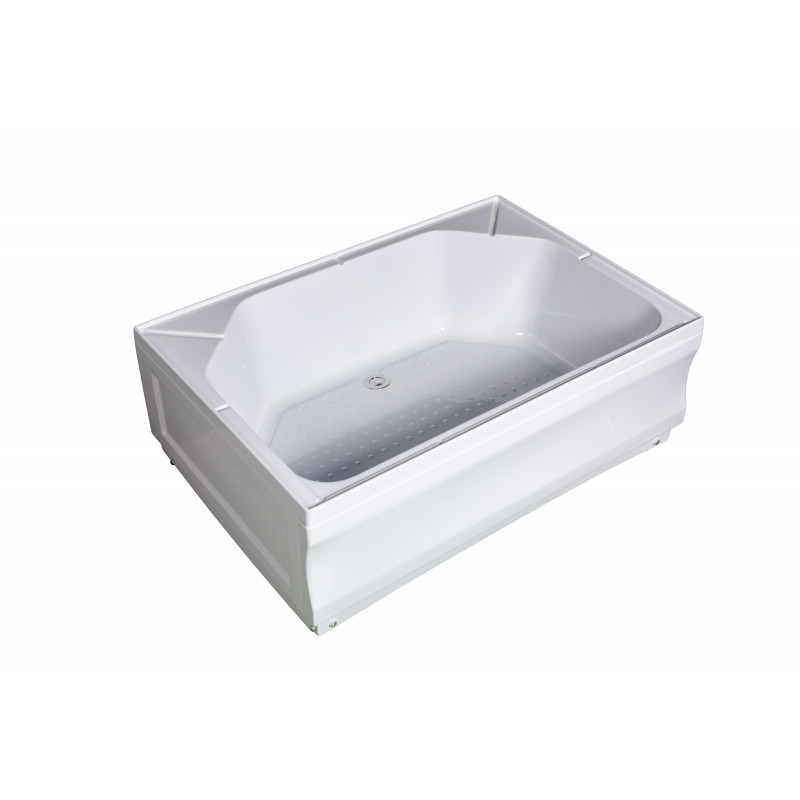 Душевой поддон 100x80x41 WEMOR 100/80/41 S с сифоном и панелью