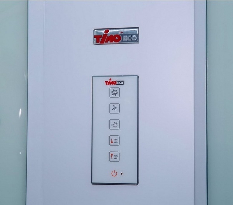 Душевая кабина 100х100х218см хром Timo TE-0700