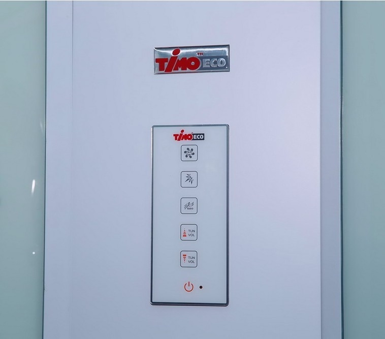 Душевая кабина 100х100х218см белая Timo TE-0701