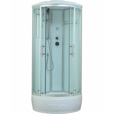 Душевая кабина 80х80х220см хром Timo T-6680 S
