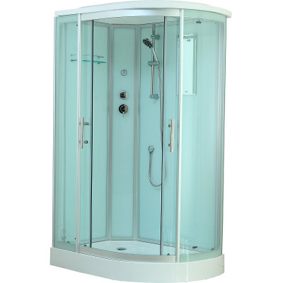 Душевая кабина левая 120х85х220см хром Timo T-6602 S L