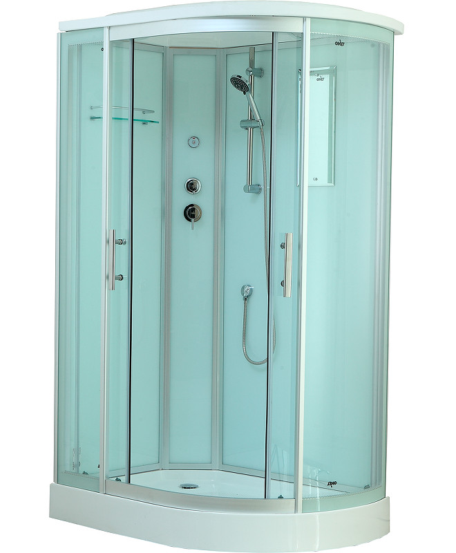 Душевая кабина левая 120х85х220см хром Timo T-6602 S L