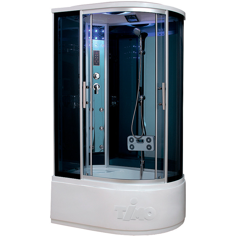 Душевая кабина левая 110х85х220см хром Timo T-1110 L