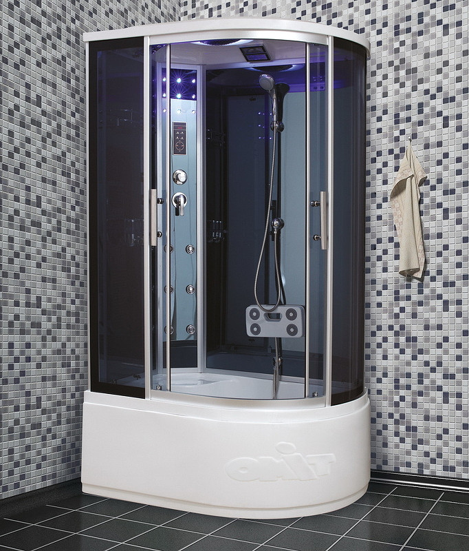 Душевая кабина левая 120х85х220см хром Timo T-1120 L