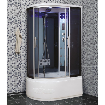 Душевая кабина правая 120х85х220см хром Timo T-1120 R