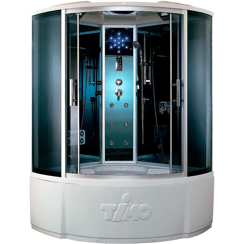Душевая кабина 135х135х230см хром Timo T-1135
