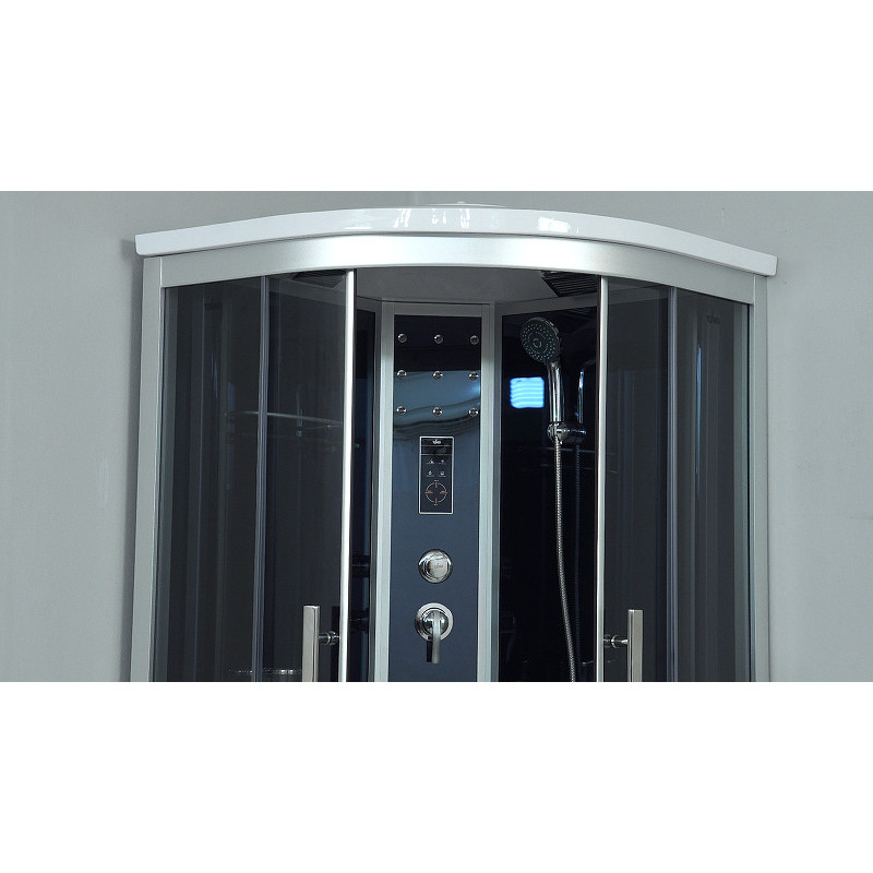 Душевая кабина 90х90х220см хром Timo T-1190