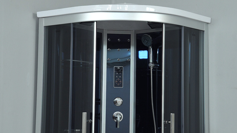 Душевая кабина 90х90х220см хром Timo T-1190