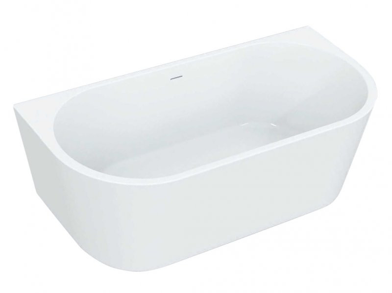 Ванна 170x80x56см пристенная акриловая Belbagno BB108-170-80 со сливом-переливом